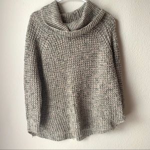 American Rag Cowl Neck Cozy Tan Knit Sweater